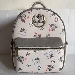 NWT Her Universe Bioworld Mini Backpack Star Wars Rey Kylo Ren Lightsaber Reylo